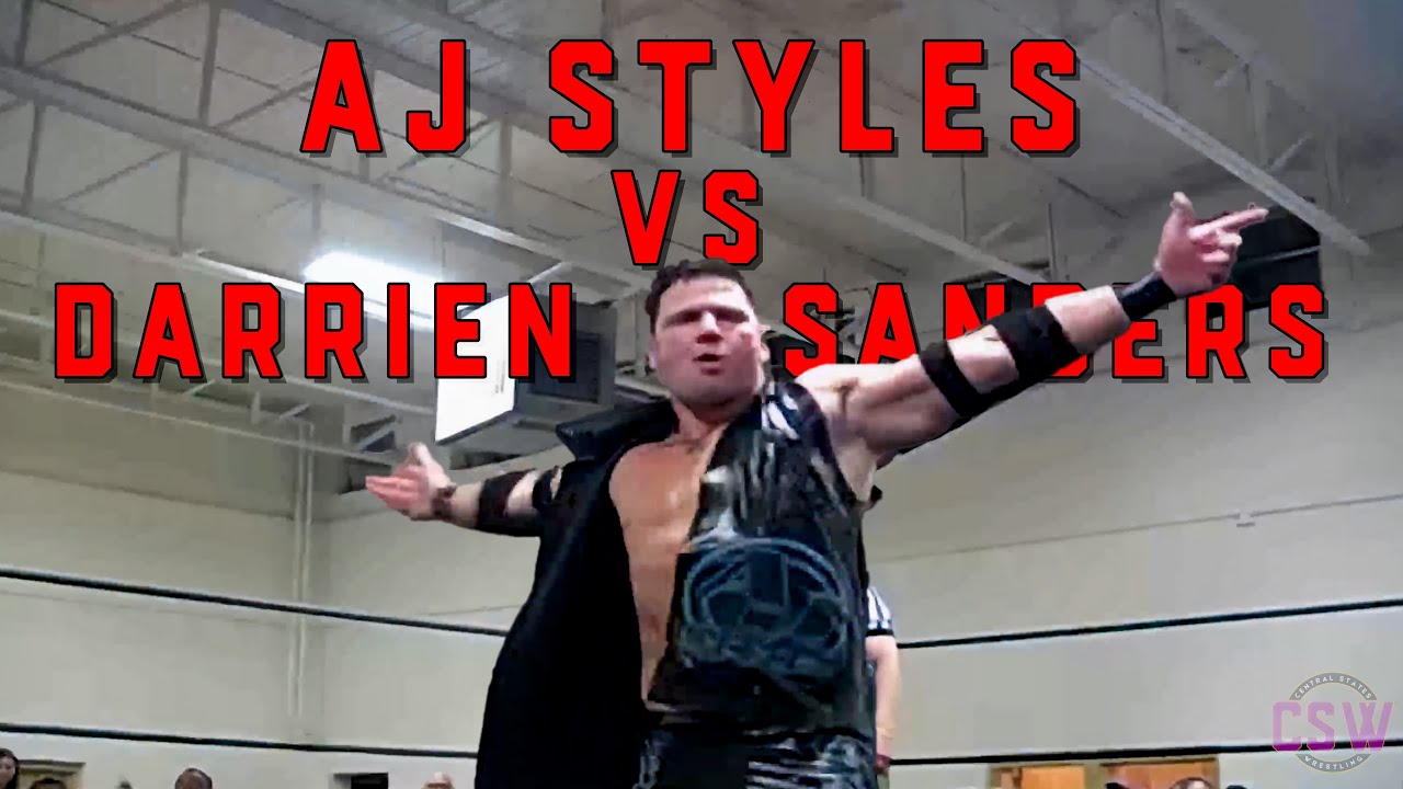 CSW From The Vault: AJ Styles vs Darrien Sanders | Pro Wrestling