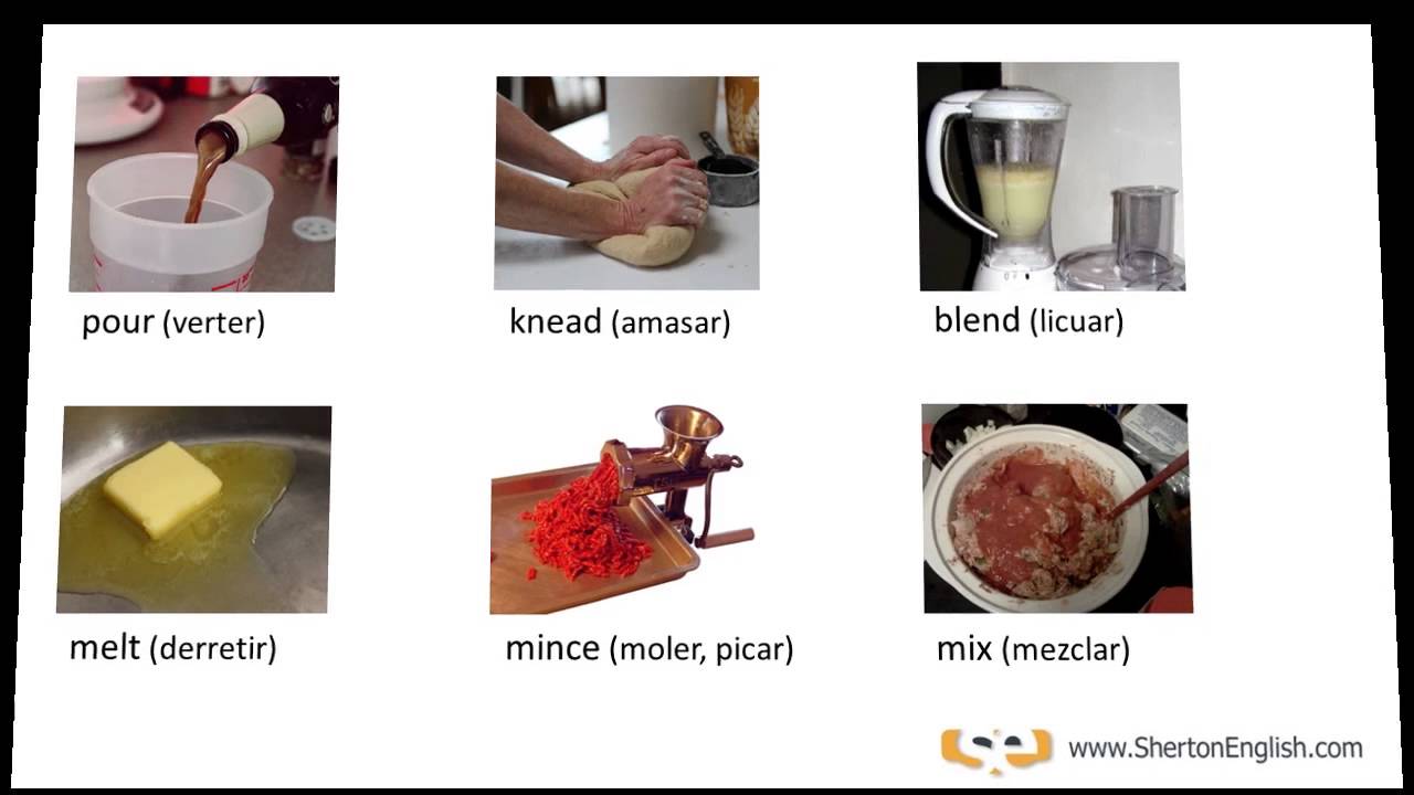 Vocabulario Inglés: Verbos Culinarios (Cooking Verbs) (+ Links below)