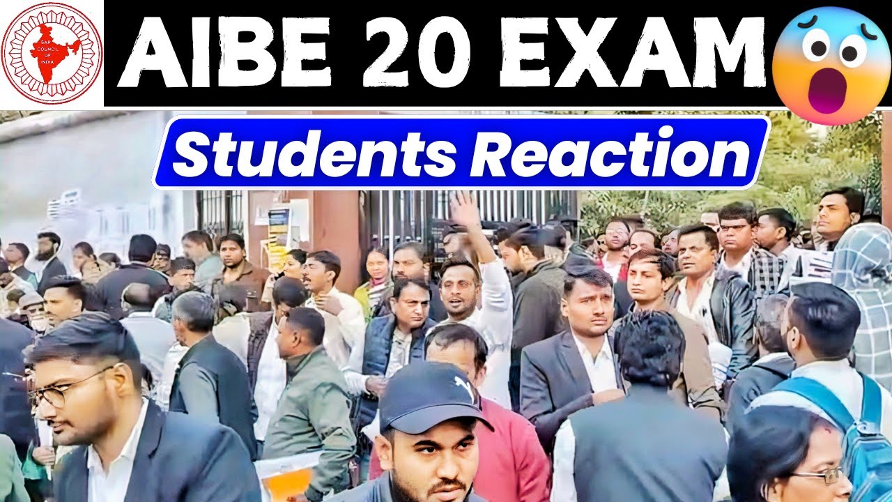 AIBE 20 - Students Reaction 😨🔥 | Tough Paper ?? All India Bar Exam | कैसे Q.थे | Pariksha Refresher