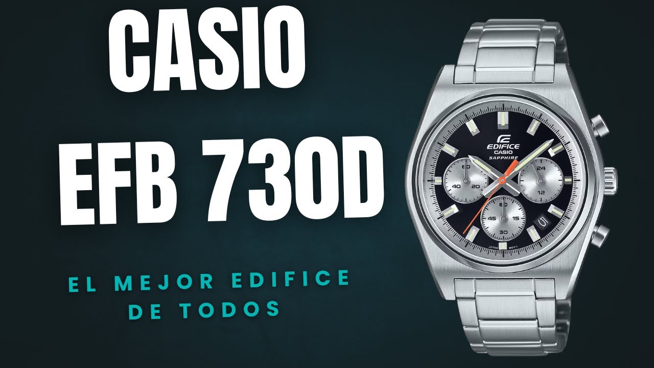 CASIO EFB 730D UN CRONOGRAFO DE LUJO, TAN PARECIDO AL ZENITH EL PRIMERO A384. unboxing mas reseña