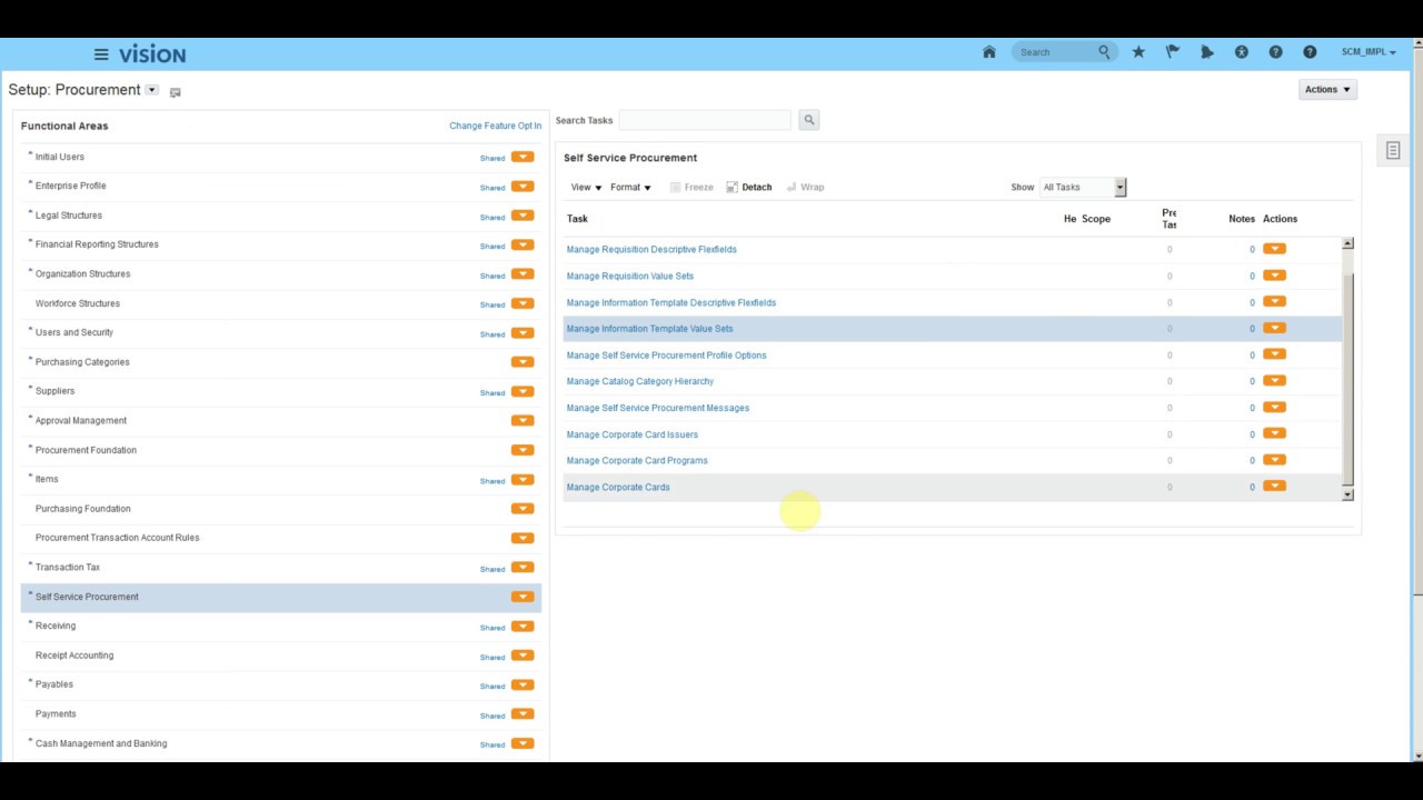 Fusion Procurement R13 - Information Templates Setup
