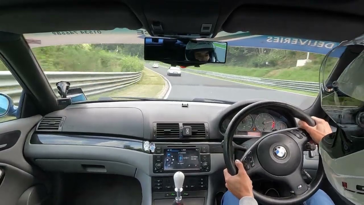 Nordshleife TF madness brand new Polestar 4 chase ( cheat code enabled ) POV e46 m3