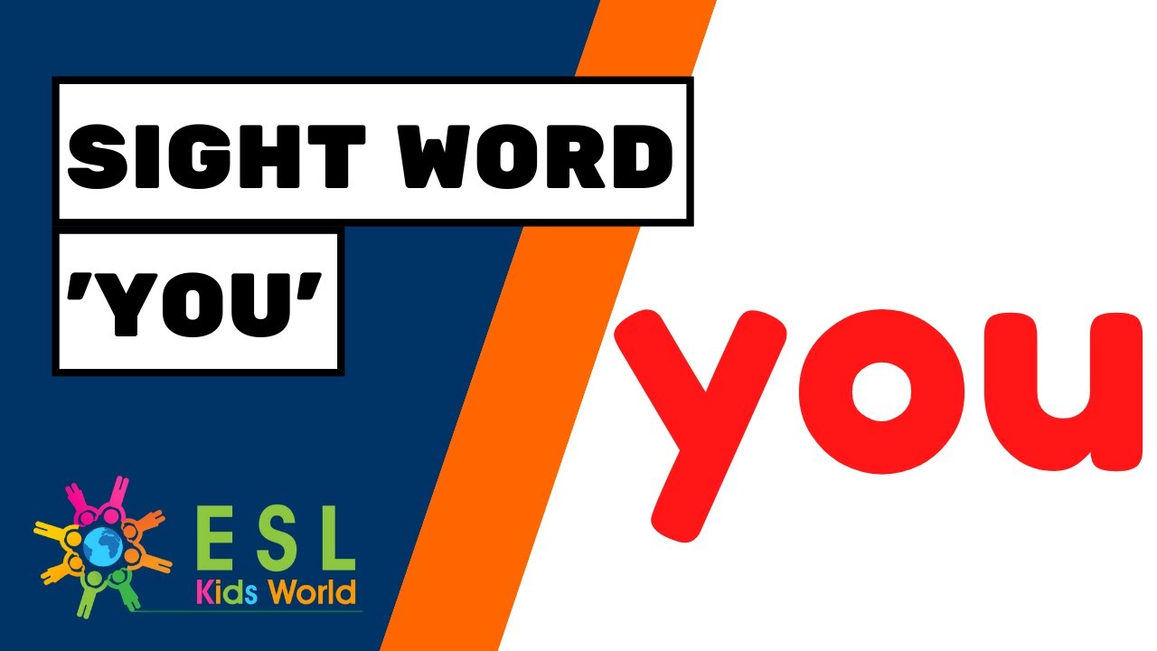 Sight Word 'you' for Kids | Teach 'you' Words to ESL Children