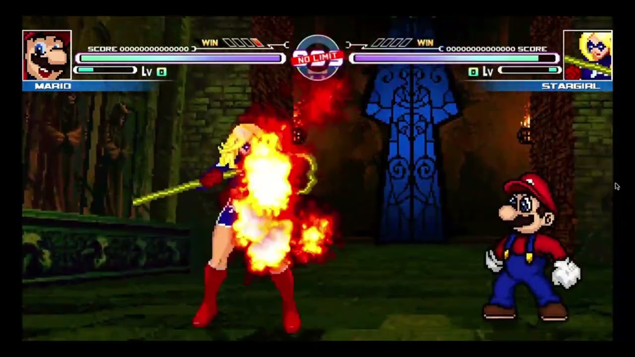 MUGEN - Mario (Poyochan) vs Random Opponents