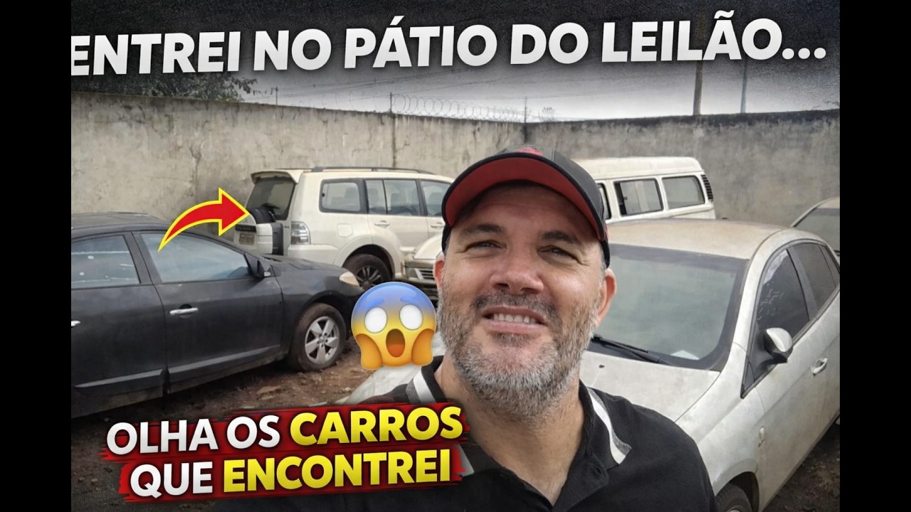 ENTREI NO PÁTIO DO LEILÃO… OLHA OS CARROS QUE ENCONTREI!