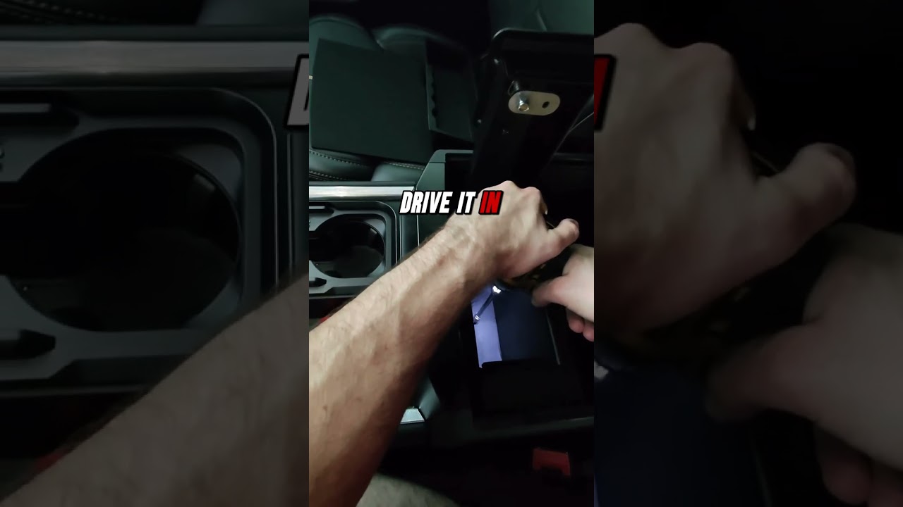 ✨Pt. 5 Installing A Center Console Safe Into Our 2024 Ford F250 Platinum✨