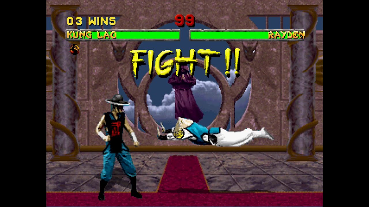 Mortal Kombat 2 PS1 - Kung Lao Playthrough
