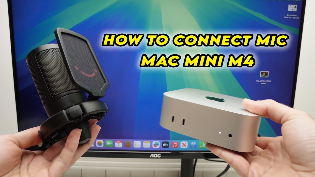 Mac Mini M4 : How to Connect a USB Microphone