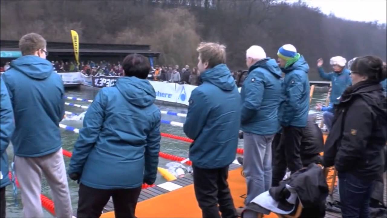 Hamza Bakircioglu 1000m Ice Swimming German Open 2016 WT 3,4 °C