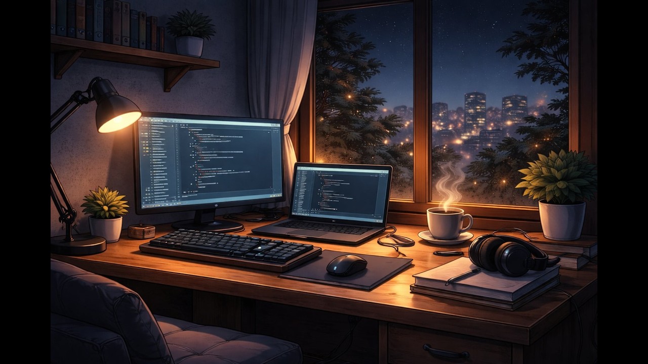 Late Night Coding Lofi – Deep Focus Session 1 Hou