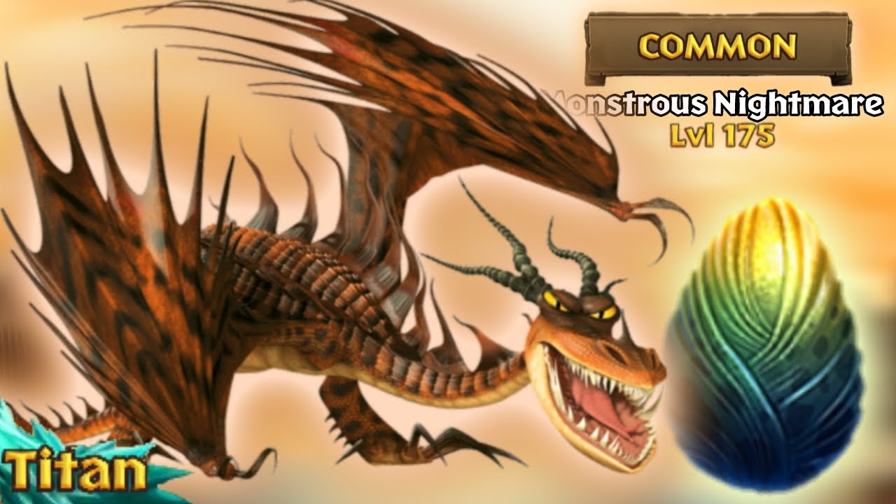 Monstrous Nightmare — Max Level 175, Titan Mode | Dragons: Rise of Berk