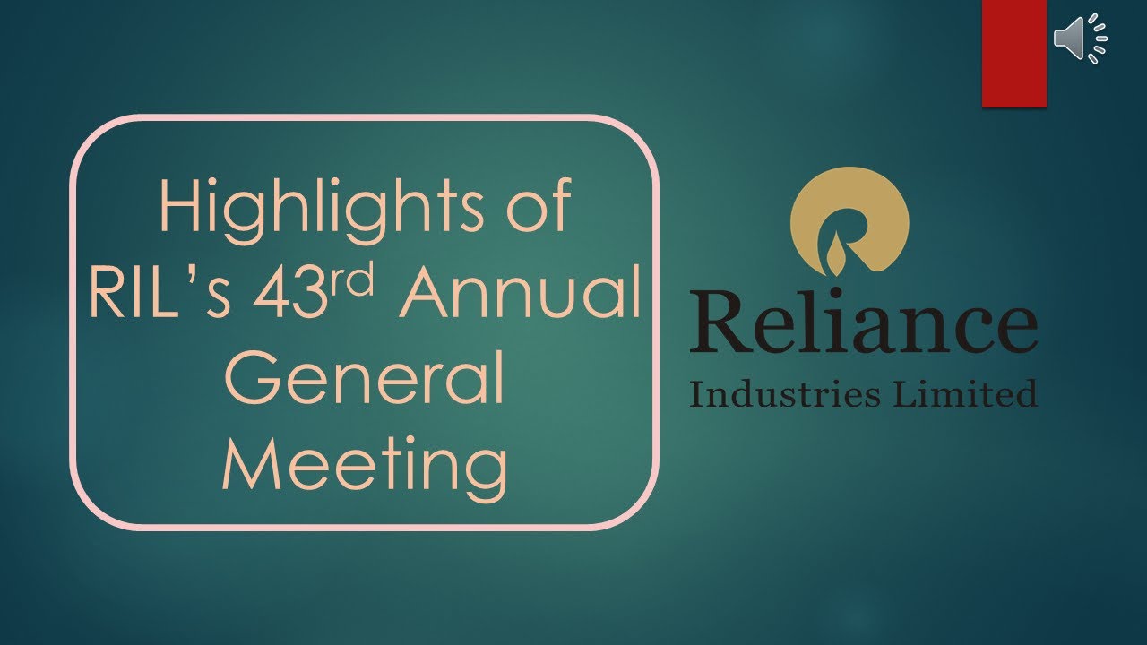Highlights of RIL&rsquo;s 43rd Annual General Meeting