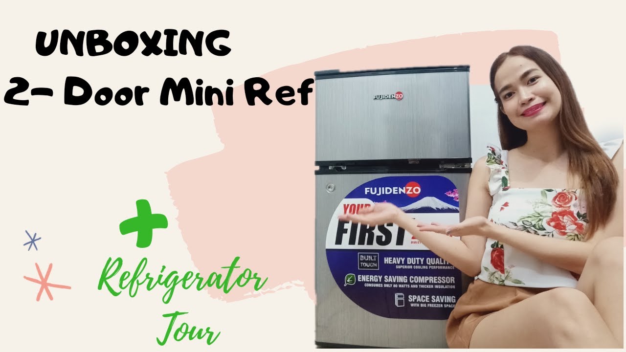 FUJIDENZO 2 DOOR MINI REFRIGERATOR RBT35SL UNBOXING  + REFRIGERATOR TOUR PHILIPPINES