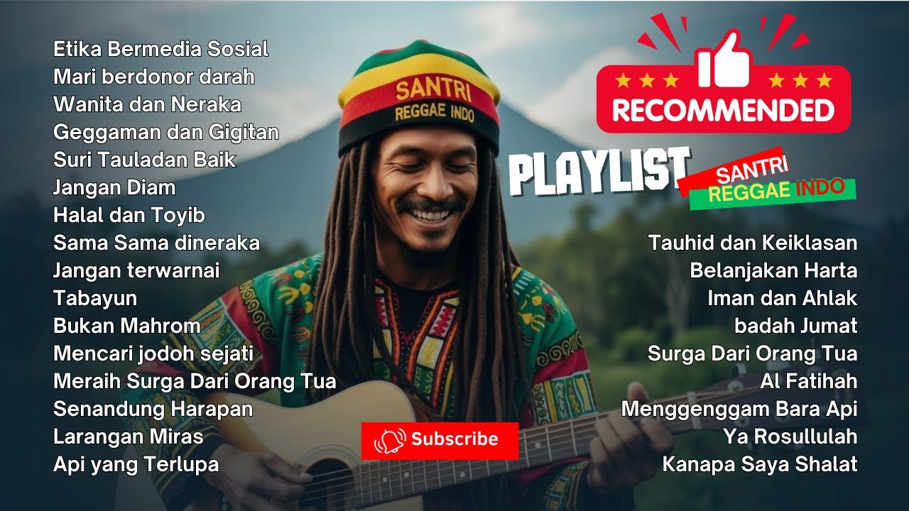 🎶 FULL ALBUM REGGAE ISLAMI TERBARU 2025 | SANTRI REGGAE INDO | DAKWAH MUSIK PENYEJUK HATI