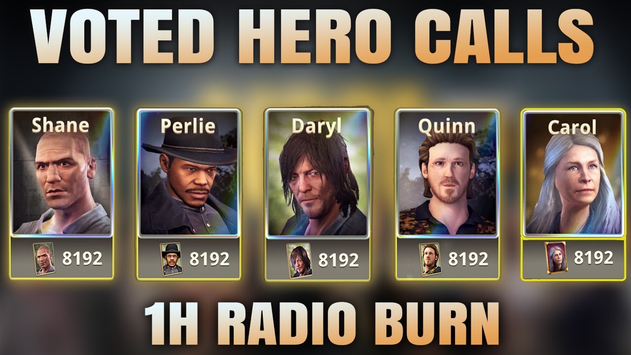 1H OF BURNING RADIOS ON VOTED HERO CALLS IN THE WALKING DEAD NO MAN'S LAND!