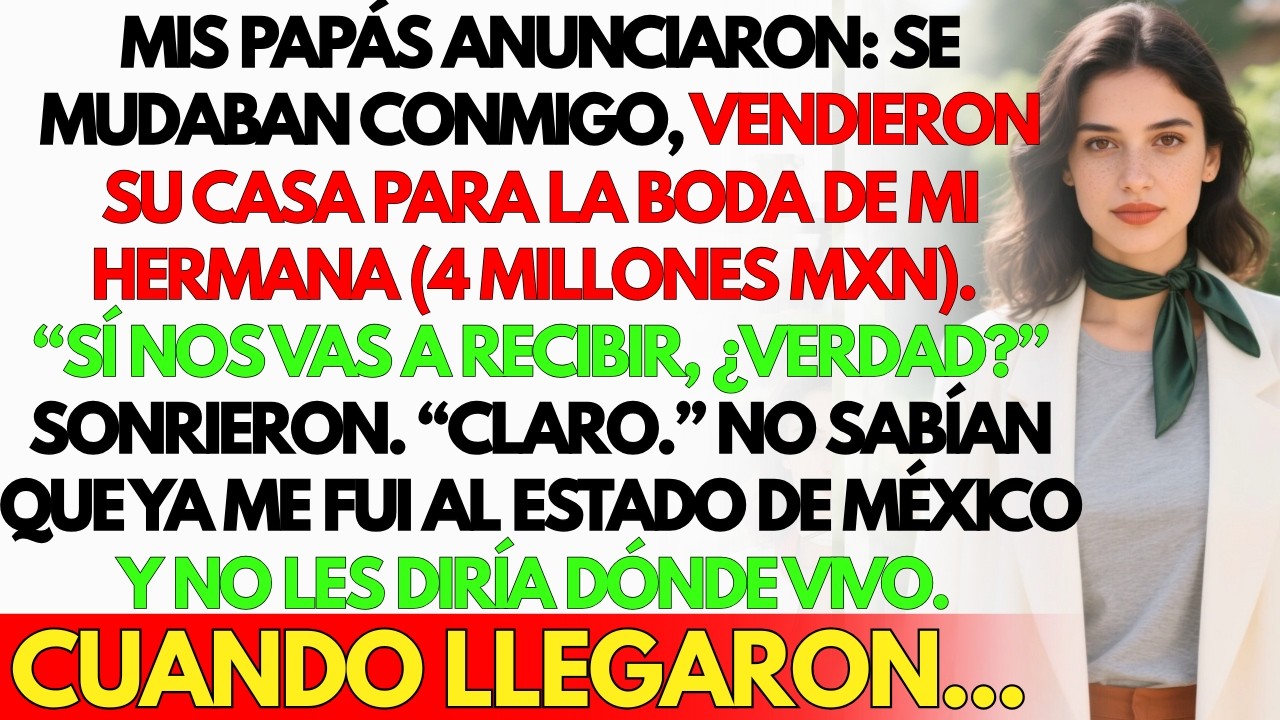 Mis papás vendieron su casa para pagar la boda de lujo de mi hermana y venirse conmigo. Pero yo...