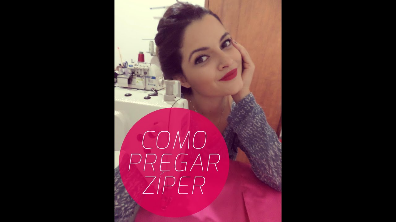Pregando Zíper - Máquina Reta
