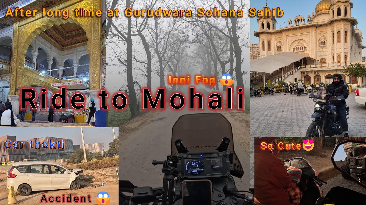 Yezdi Adventure Ride to Mohali | Gurudwara Sohana Sahib, Road Reality & Pure Joy