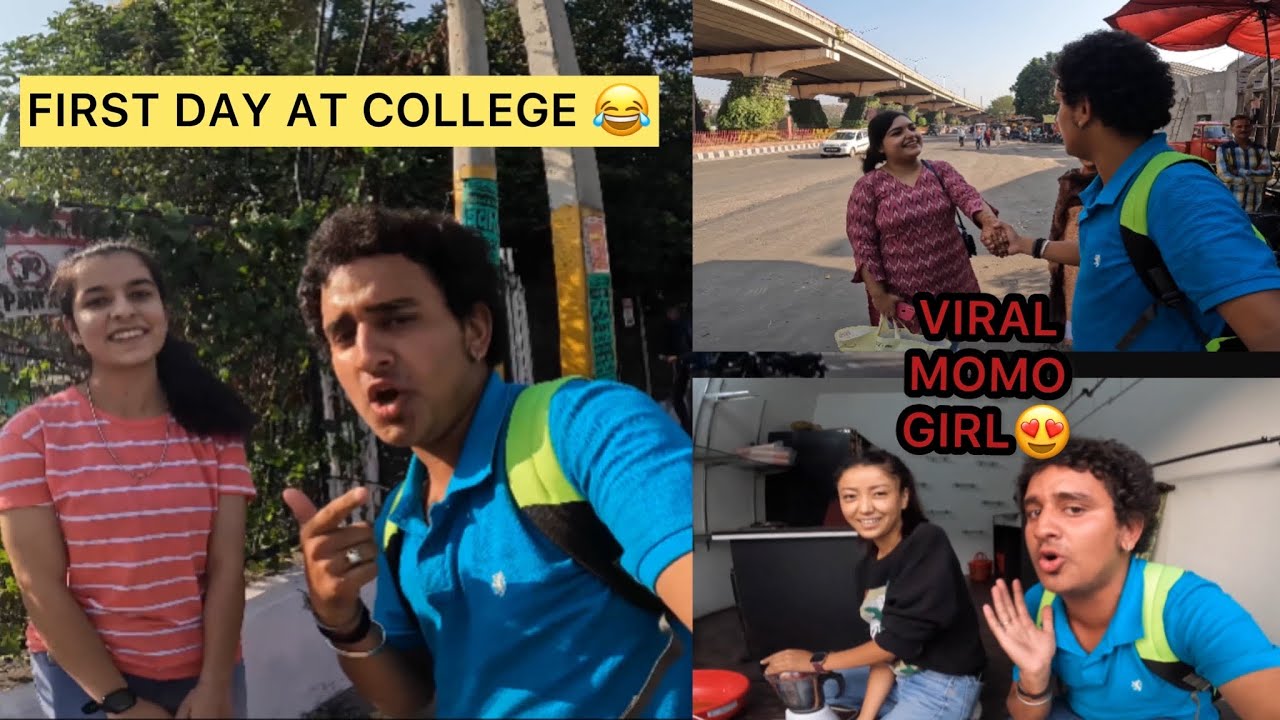 First Day At College 😂 || Viral Momo Girl Of JAMMU 😂 || #dailyvlog