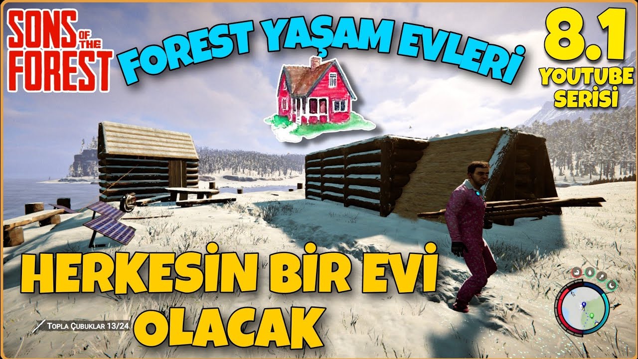 FOREST EVLERİ SİTESİ YAPIYORUZ - Youtube Serisine Kaldığımız Yerden Devam Ediyoruz #sonsoftheforest