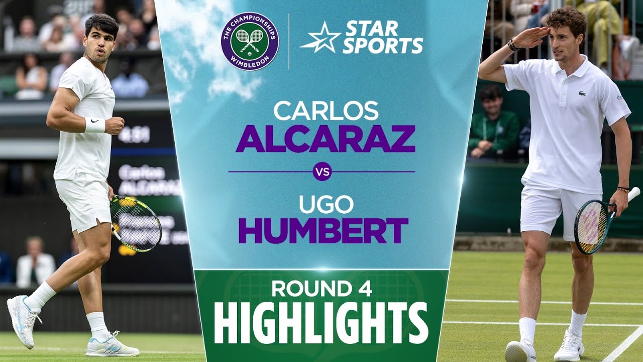 #CarlosAlcaraz v #UgoHumbert | Round 4 Highlights | #WimbledonOnStar
