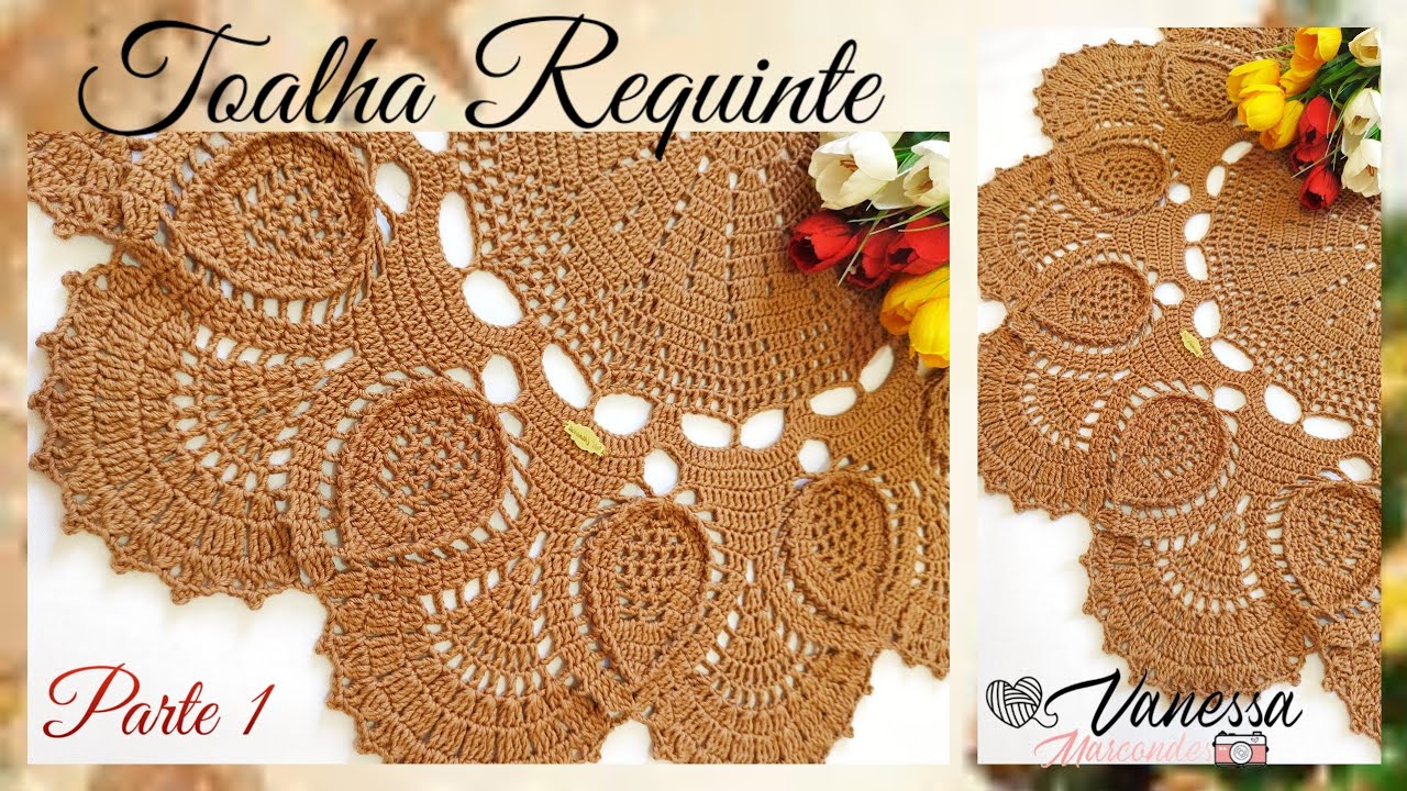 ✨ Toalha ou centro de Mesa Requinte em Crochê ✨1/2 . Por Vanessa Marcondes