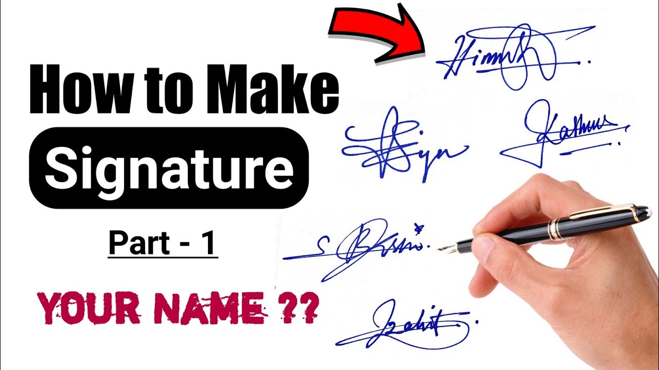 ✅ Your Name !!💥 | How to Make Your Name Signature | Signature Style Of My Name | Part - 1