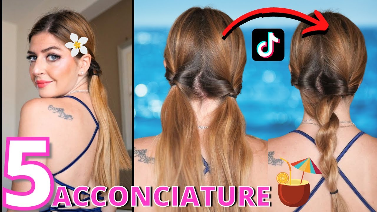 😱 PROVO 5 HAIRSTYLES VIRALI DI TIK TOK #hairstyle #tiktok #capelli