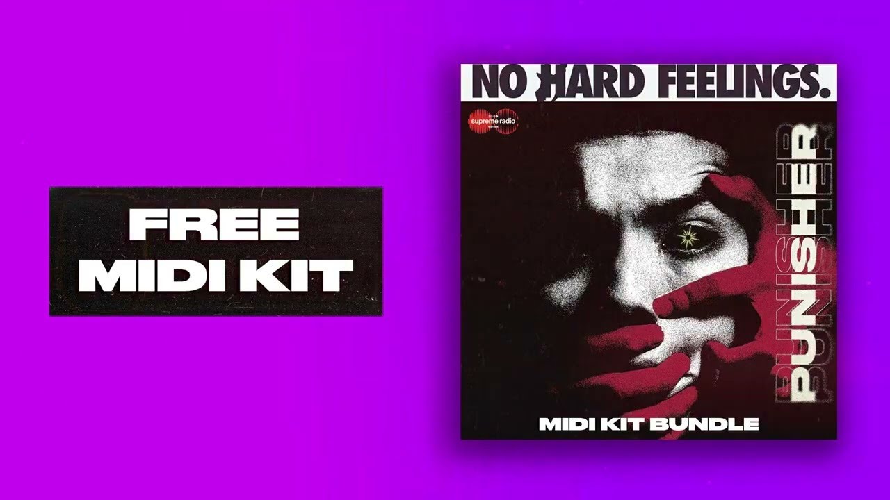 (+2000) Free Midi Kit Bundle 2025 -  ''PUNISHER'' (Trap,Rnb,808,Hi hats,Dark,Chords,Melody).