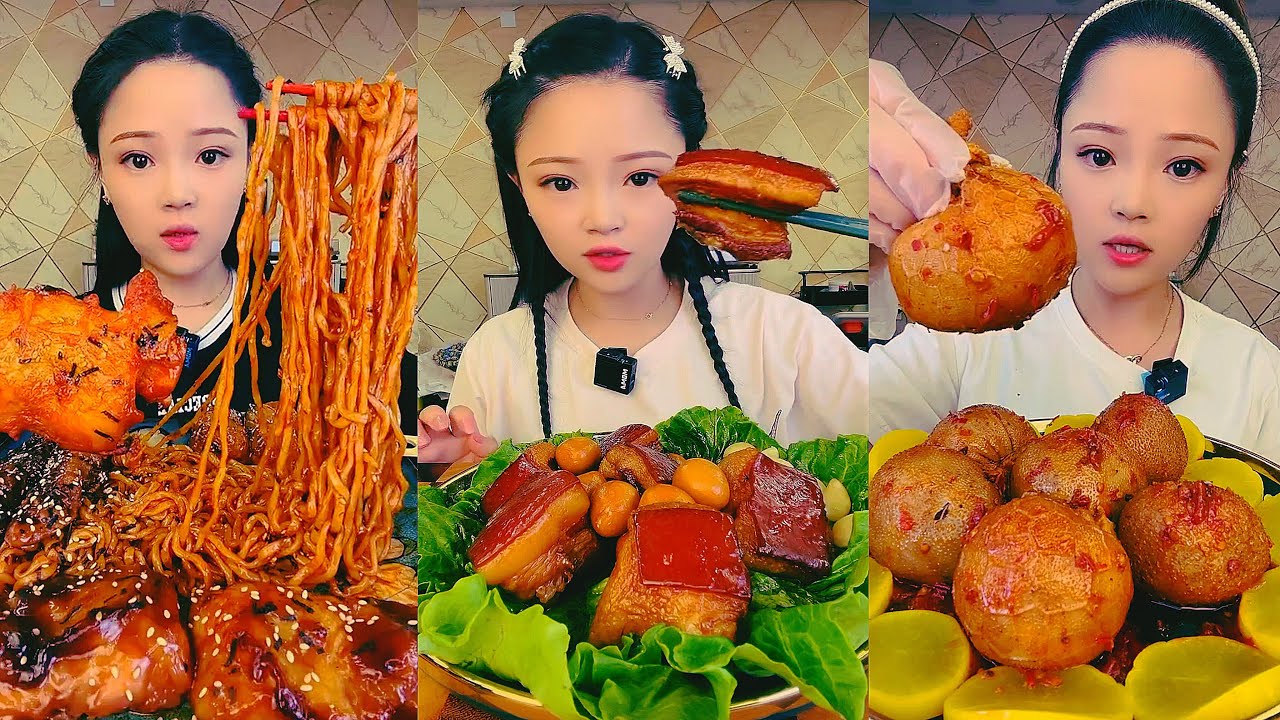 Real Mukbang :) spicy Pork Bellly Soothing Sounds While Enjoying Delicious 먹방 모음이 팅쇼 리얼 사운드 #1567
