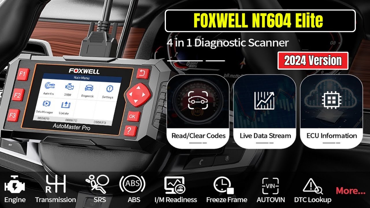 Обзор сканера FOXWELL NT604 Elite OBD2 2024 года | Незаменимая вещь для любителей-самоучек |