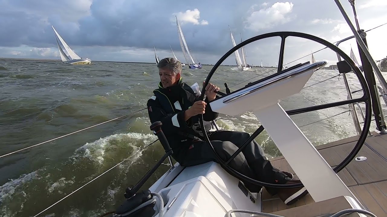 Racing a X-Yachts 40 in the Netherlands.