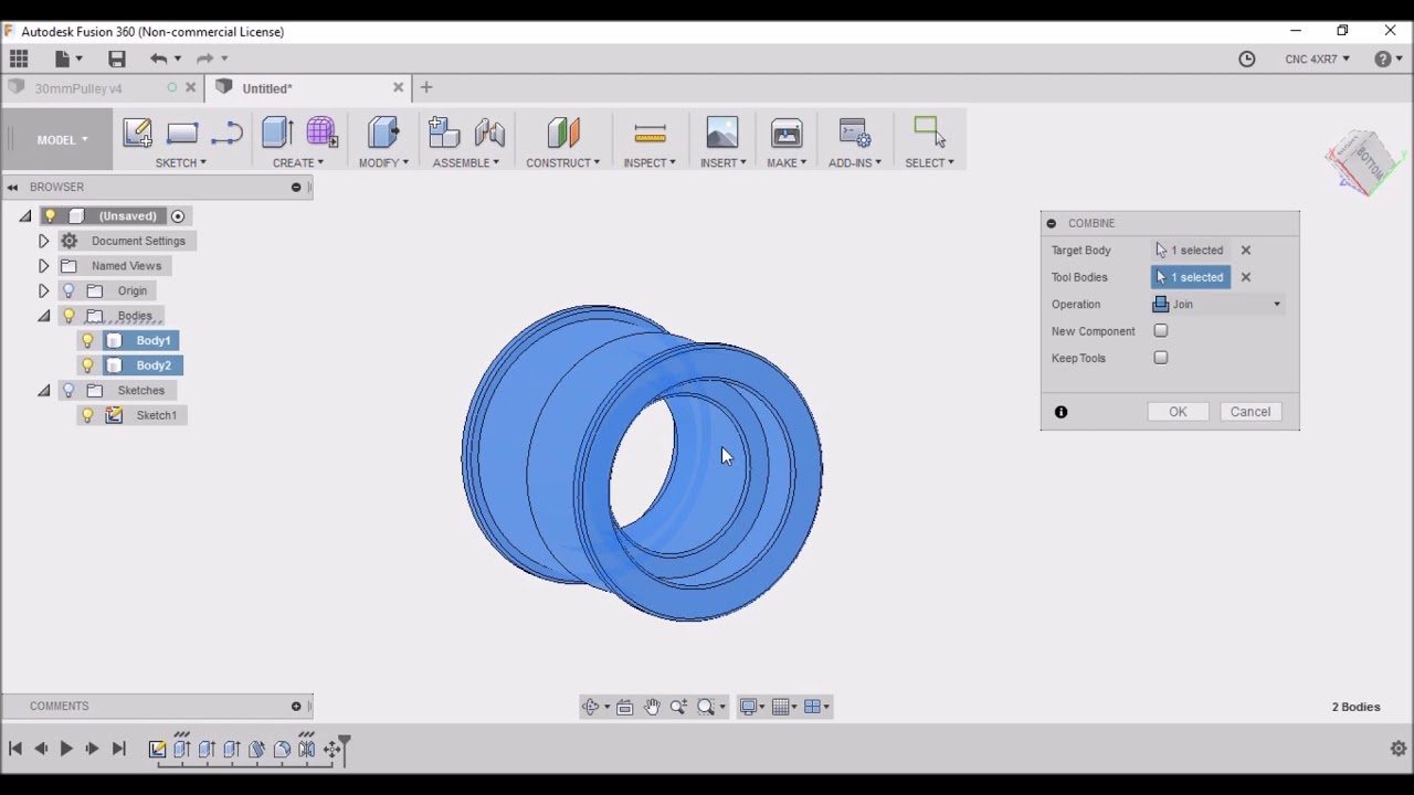 Fusion 360 Mirror Feature