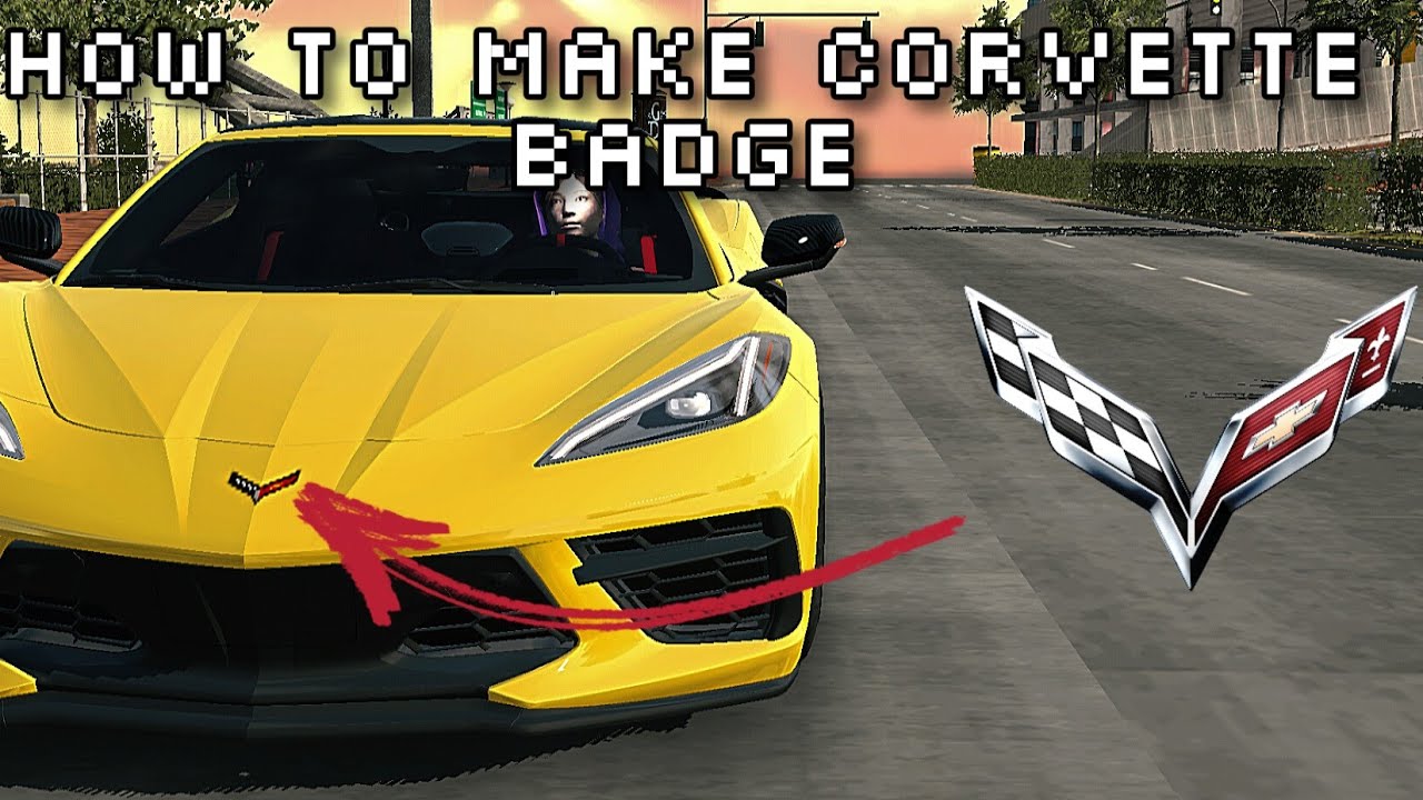 How to make Corvette Logo (Easy and Realistic) Car parking multiplayer