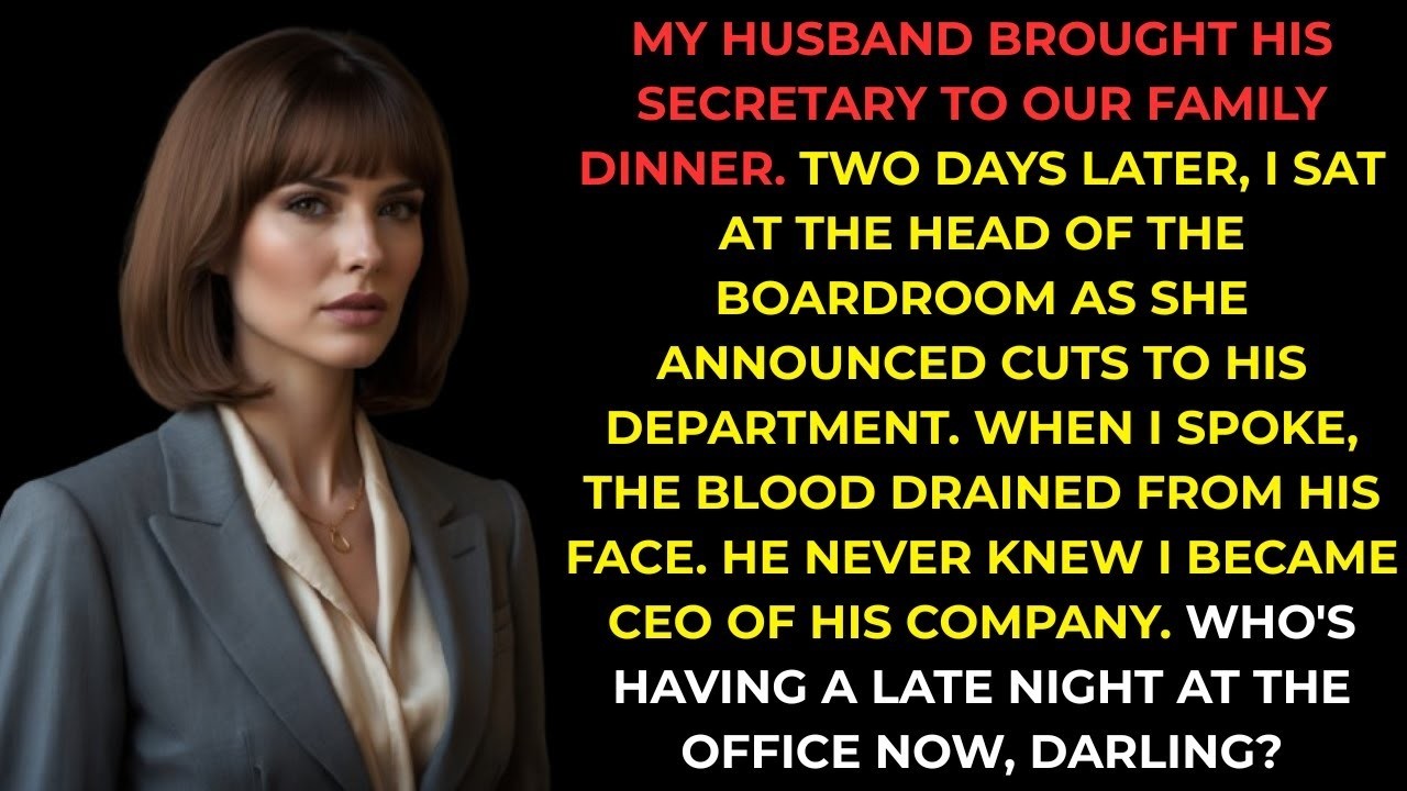 Husband Brought His Secretary to Our Dinner—He Didn't Know I Became CEO of His Company's Pare