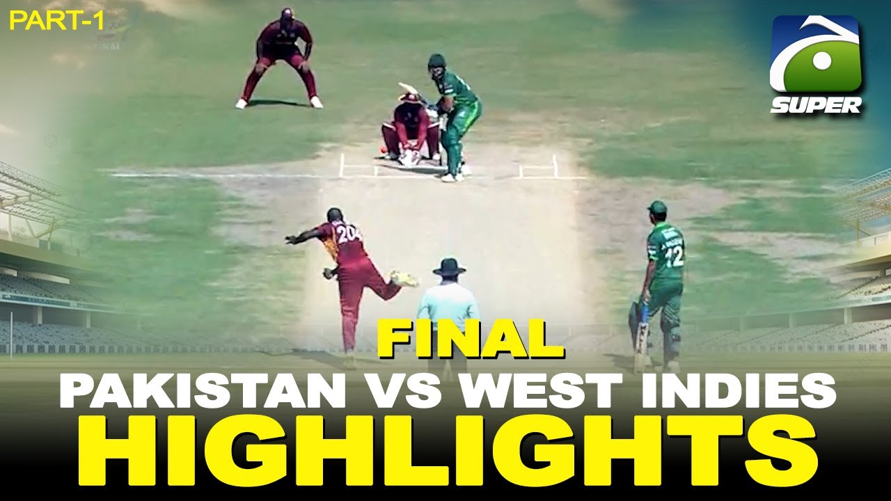 Final | Over 40s Cricket Global Cup in Karachi | Pakistan vs West Indies | Highlights | Part-1