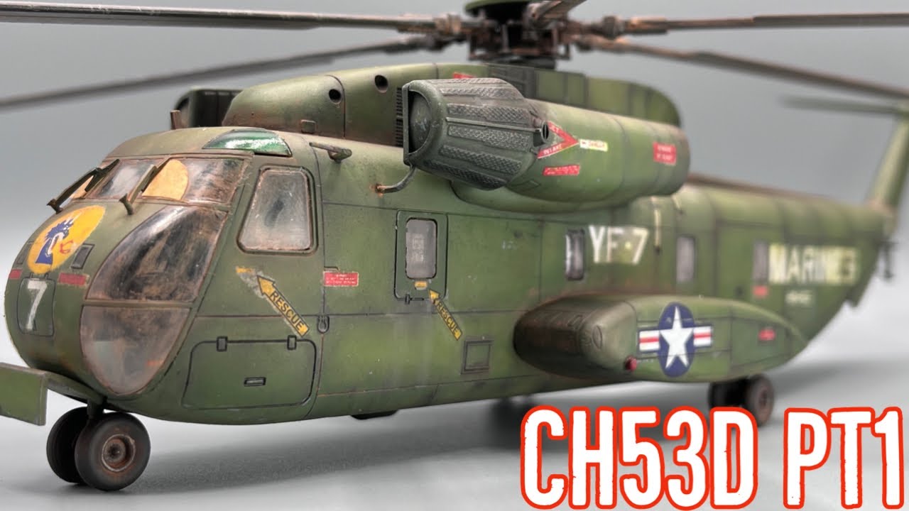 Paint USMC Helicopter CH53D (PART1) Vietnam Sea Stallion #chopper #huey