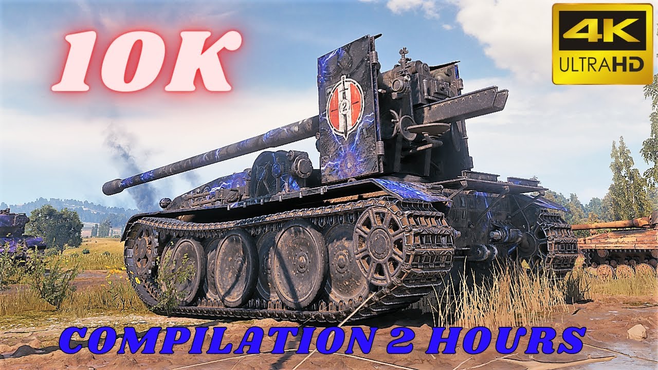 Grille 15 - 10K урон 6 Убивает & Grille 15 и т.д. Сборник 2 часа World of Tanks