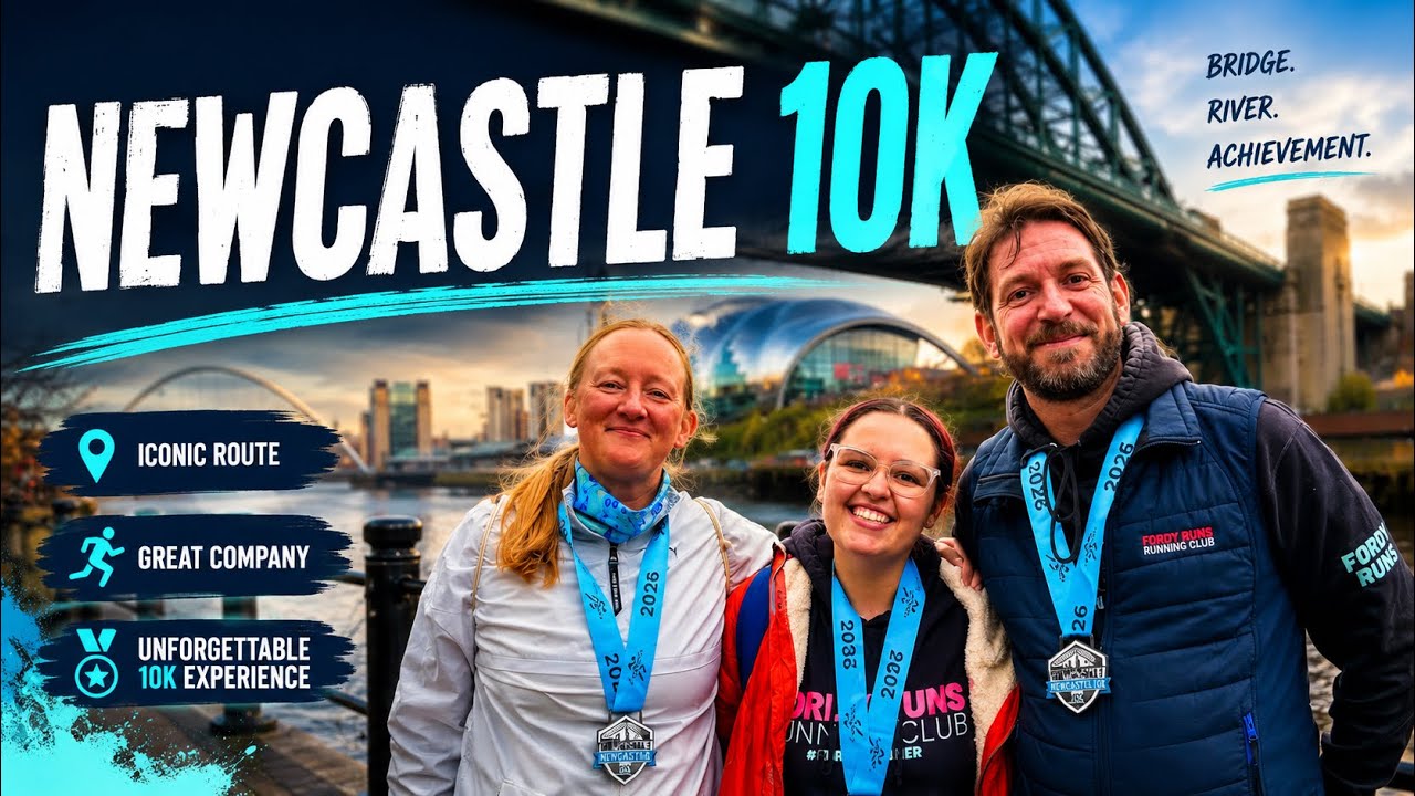 Newcastle 10k with Runthrough, first race of 2026 🏃