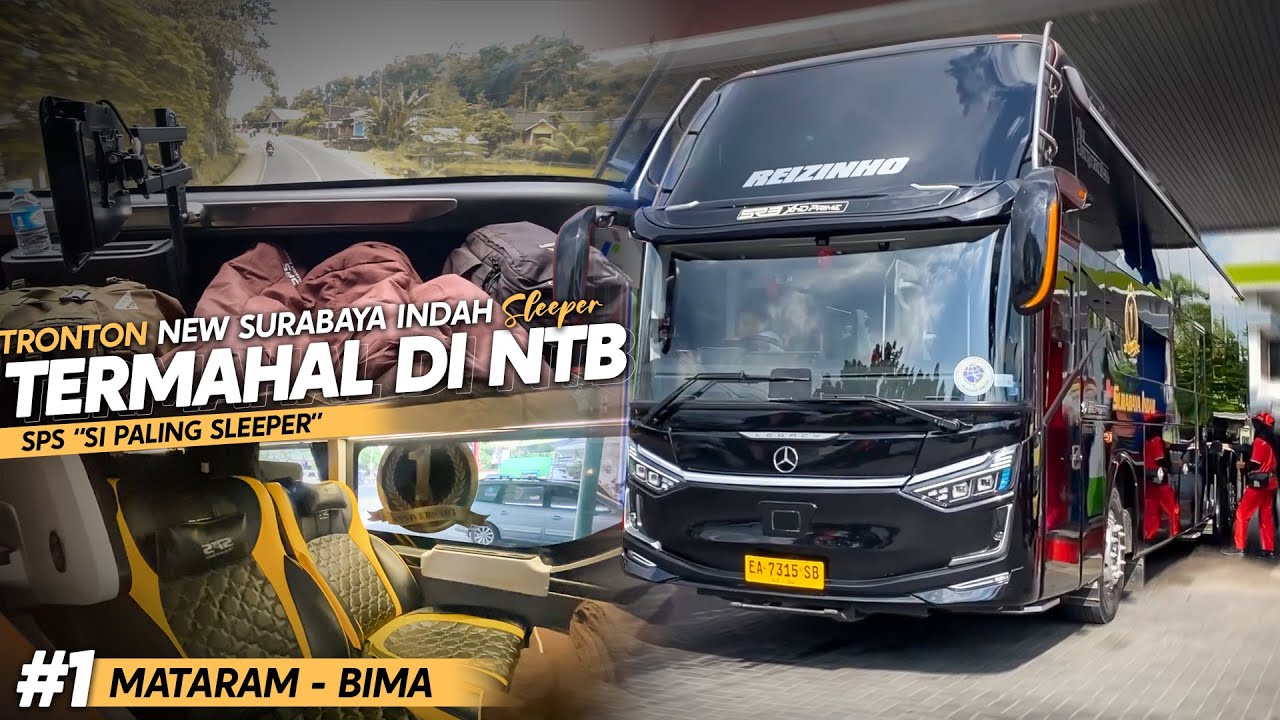 TERMAHAL DI NTB‼️ Trip Bus Tronton Mataram - Bima New Surabaya Indah Mercy 2445 (1)
