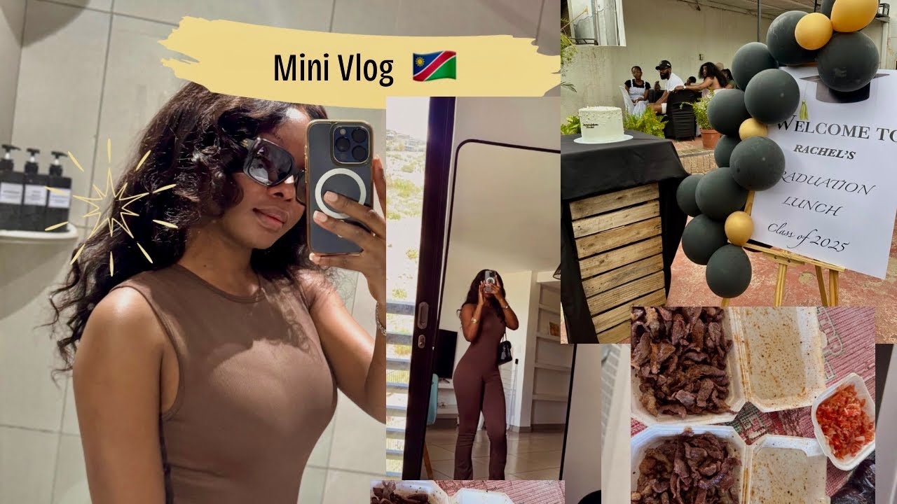 WEEK 1 back home 🇳🇦 | Surprise Graduation Party | Family time | mini VLOG