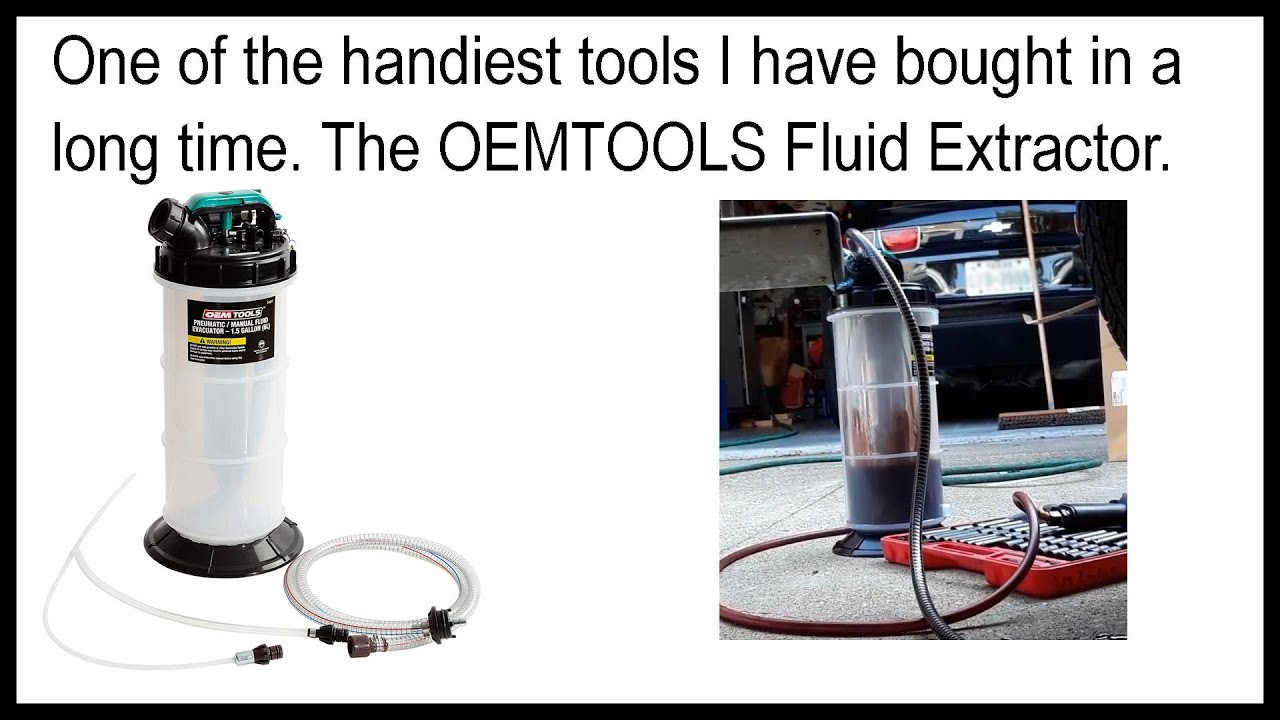 Review of the OEMTOOLS 24937 6.0 Liter Pneumatic/Manual Fluid Extractor.