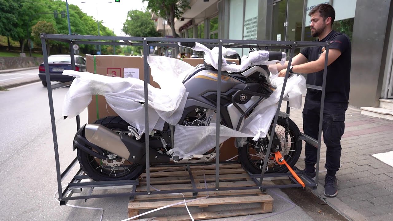 unboxing MAVERICK 500 by KOVE adventure motorcycle 2023