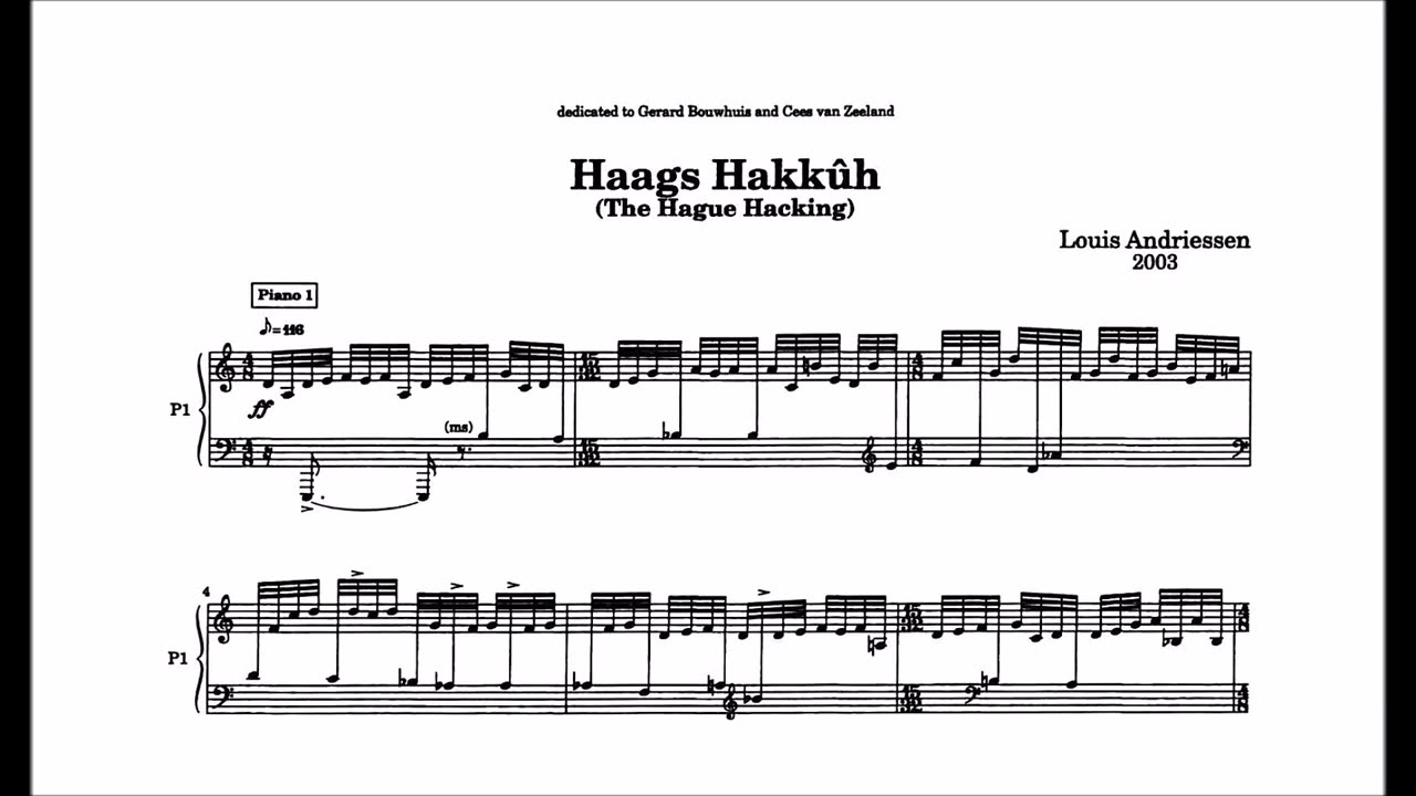 Louis Andriessen - The Hague Hacking Scrap