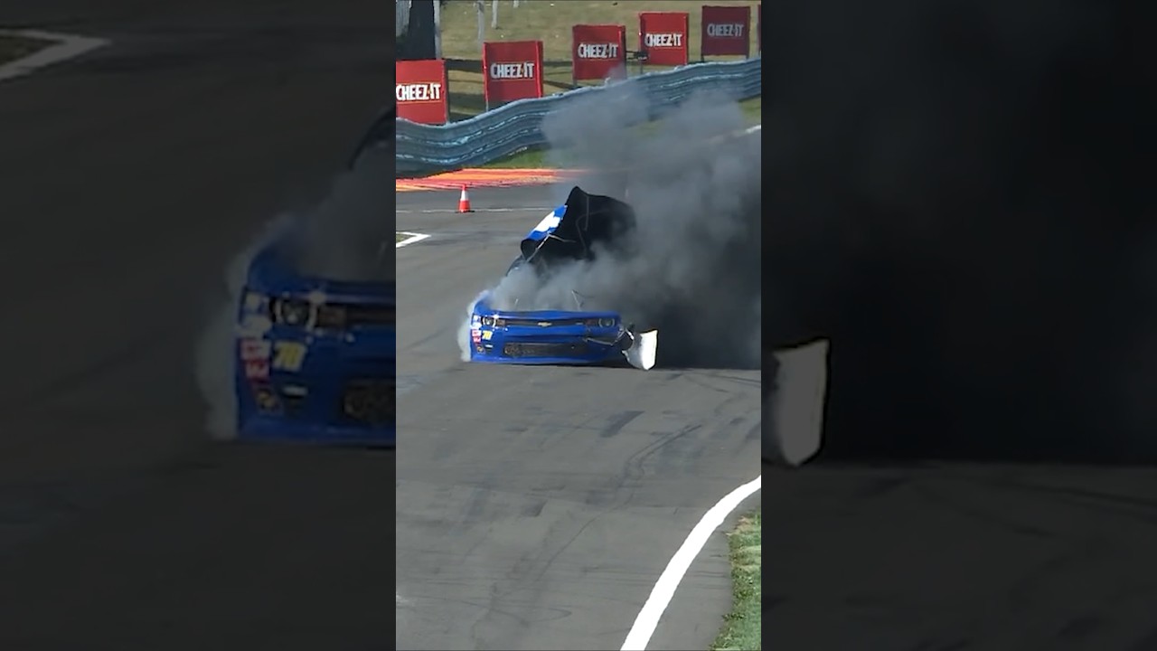 The car EXPLODED