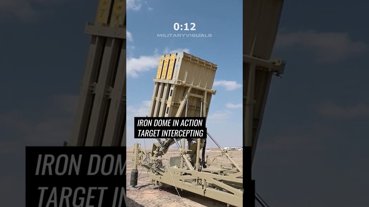 IDF's Iron Dome in Action: Intercepting a Target During Training