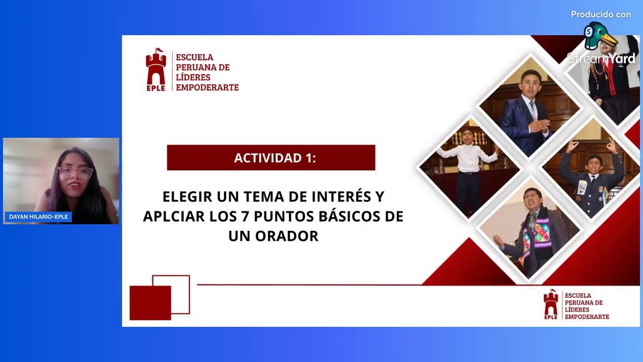TALLER: ORATORIA Y LIDERAZGO