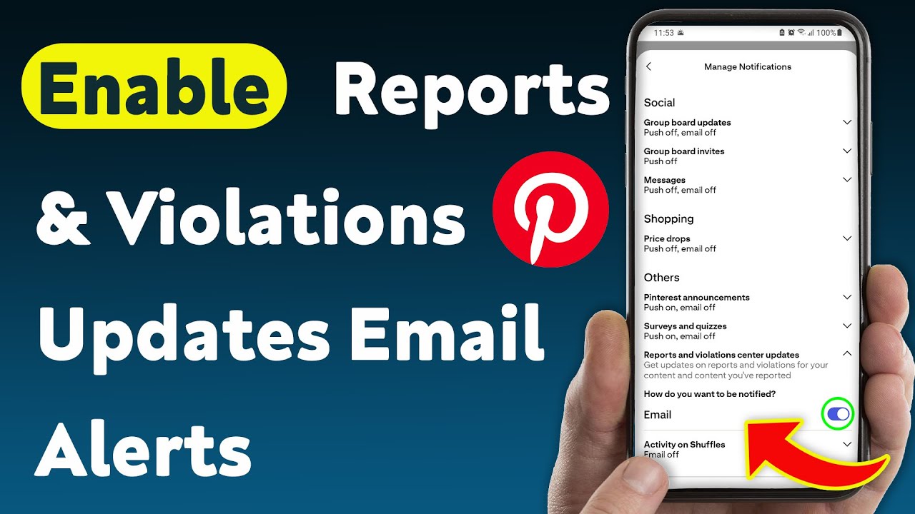 How to Enable Email Alerts for Pinterest Reports & Violations Updates (Updated)