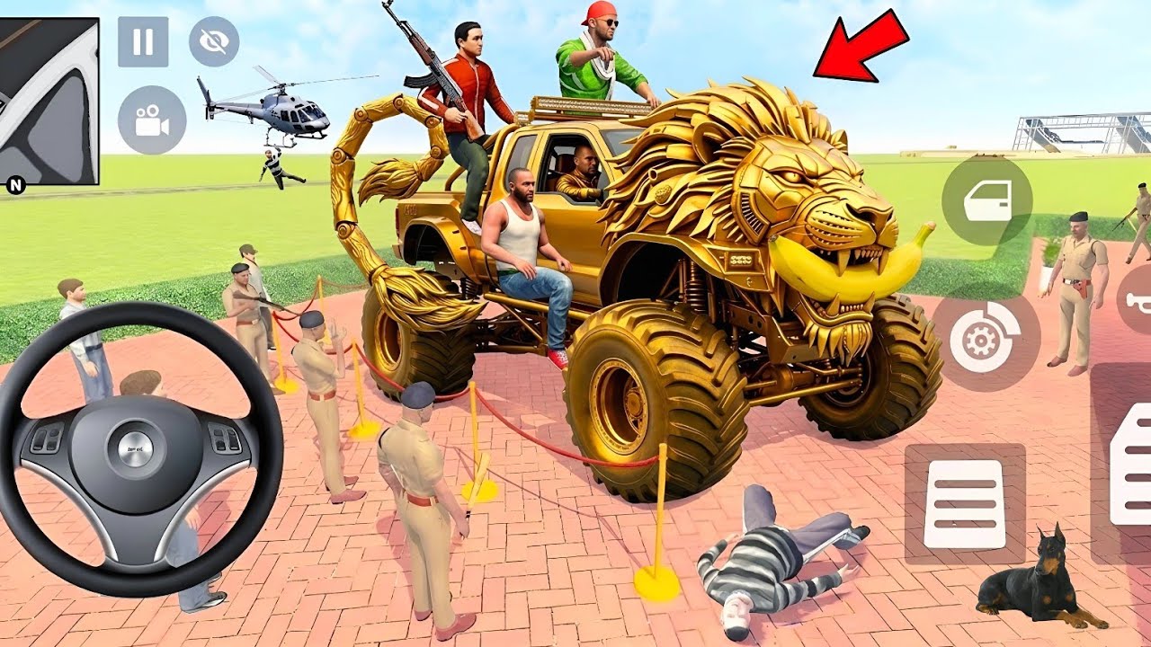 Franklin Purchase New Modified Heavy Golden lion Truck 🤑 Indian Theft Auto Simulator🪖 New update💥🤩