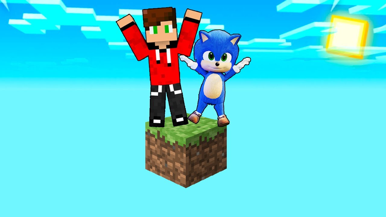 MINECRAFT, ALE ŚWIAT MA TYLKO JEDEN BLOK z BABY SONIC!